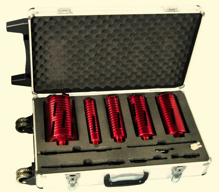 Gręžimo karūnų rinkinys lagamine BKB Pro Koffer 57/72/82/112 57/72/82/112/132mm, Cedima