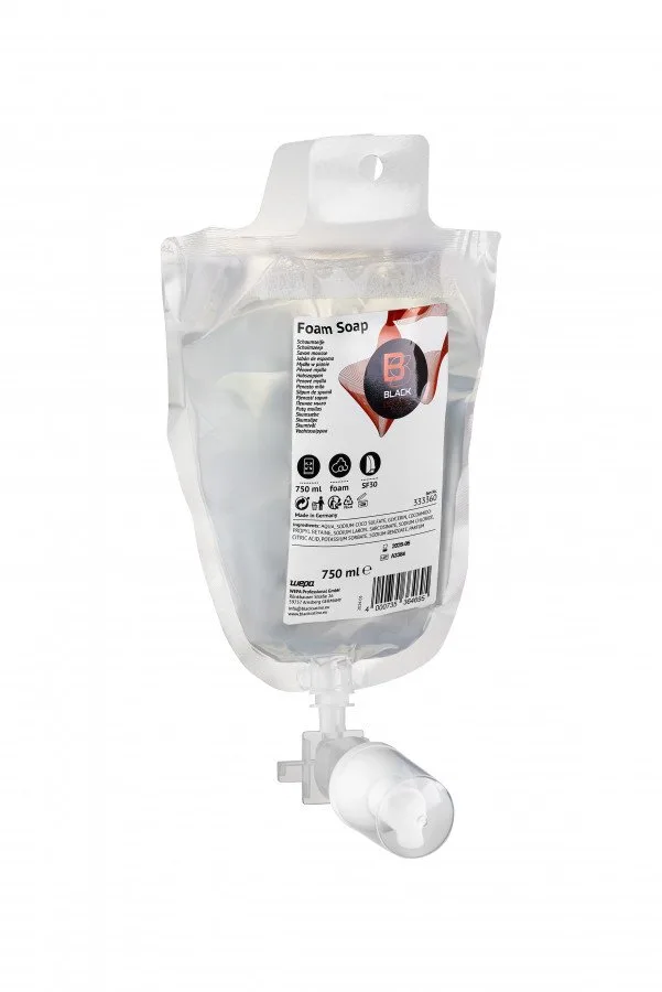 Skystos putos Satino Black Qlash 6 x 750 ml, Satino by WEPA