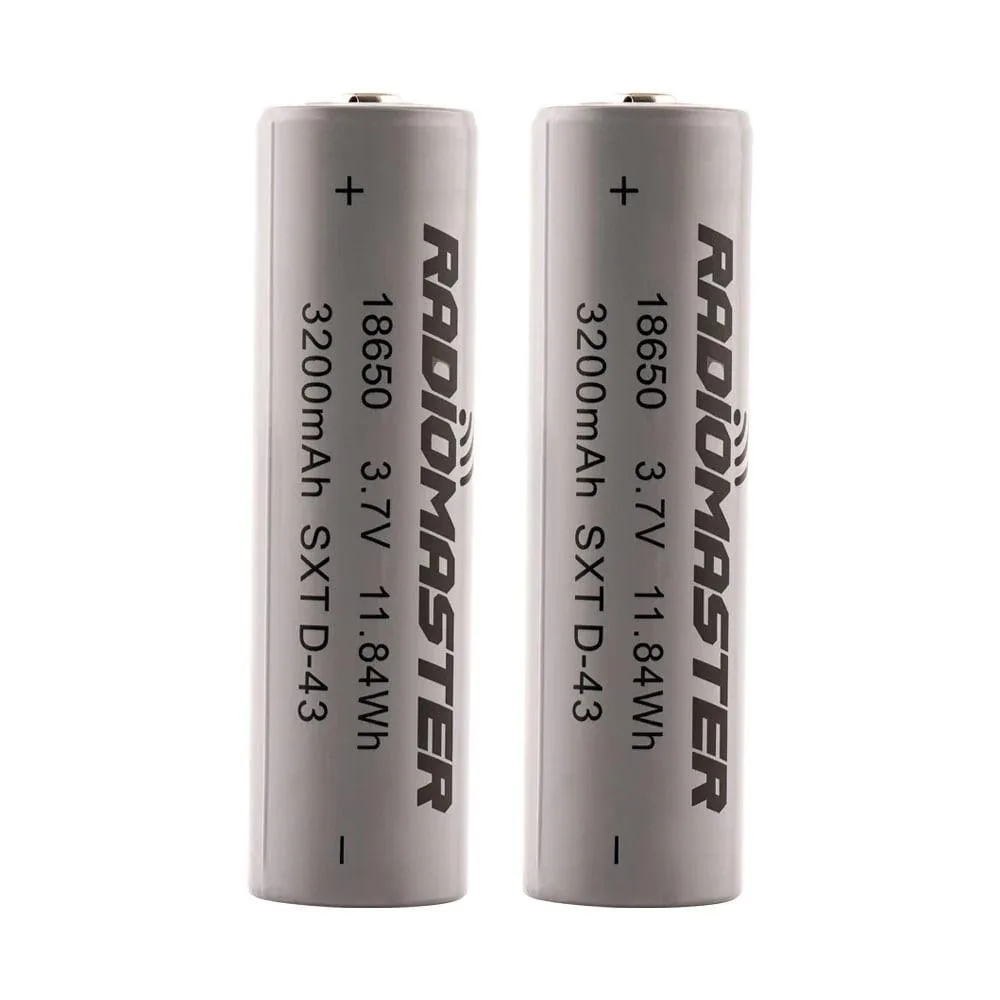 RadioMaster 18650 3200mAh 3.7V Battery (2vnt)