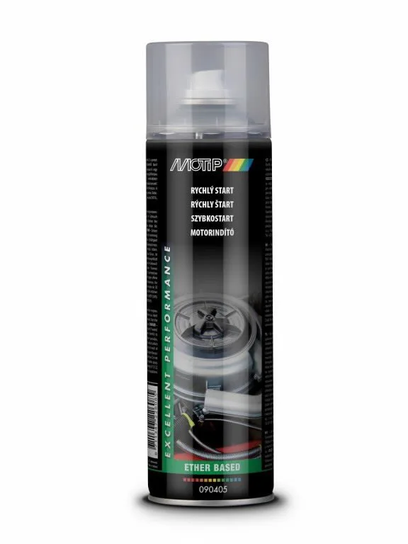 Priemonė lengvinanti variklio užvedimą QUICK START 500ml, Motip