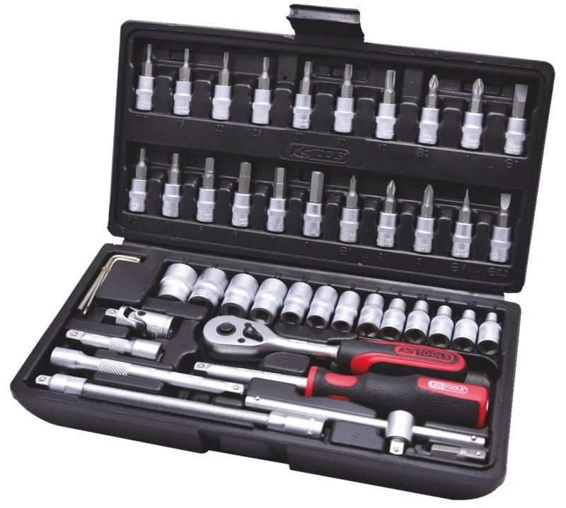 Galvučių komplektas 1/4" 48-vnt CLASSIC, KS Tools