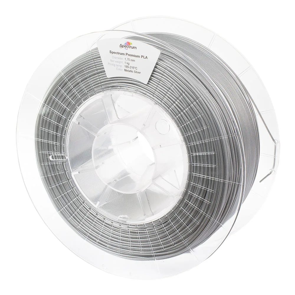 Spectrum | Glitter PLA 1.75mm 1kg | Silver Metallic 3D plastikas