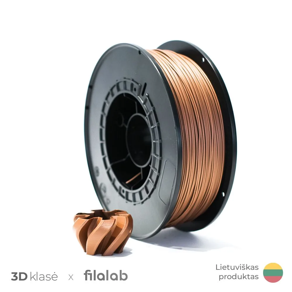 Filalab | PLA 1.75mm 1kg | Copper Metallic 3D plastikas