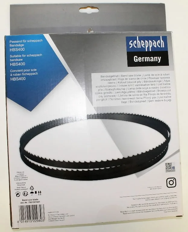 Pjovimo juosta medienai HBS300/HBS400 2240x13x0.5mm Z4, Scheppach
