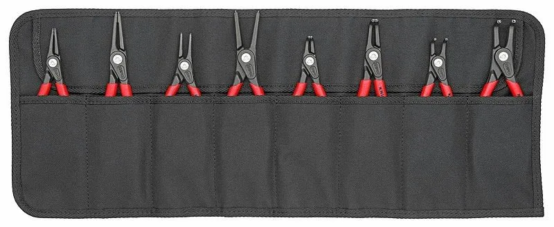 Replių vidiniams ir išoriniams žiedams komplektas 8 vnt., Knipex
