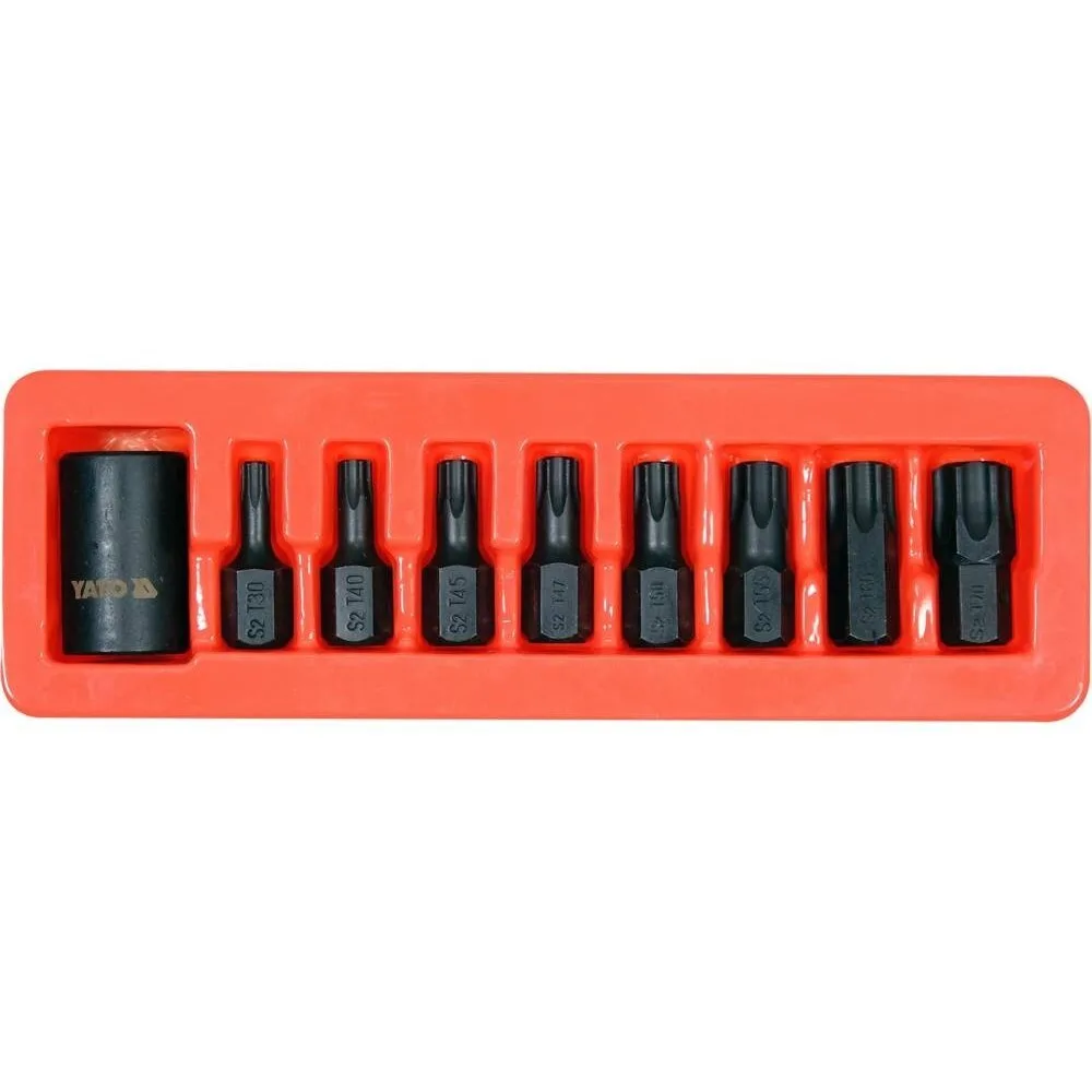 1/2" Smūginių antgalių rinkinys (torx) (9vnt)