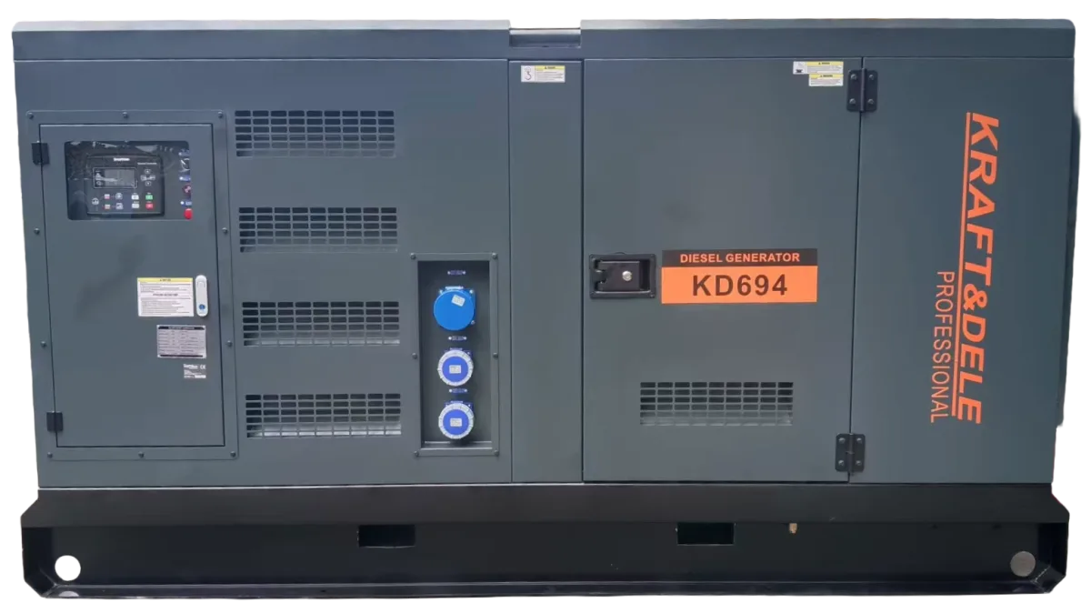 Vienfazis dyzelinis elektros generatorius KRAFT&DELE 95kW, KD694