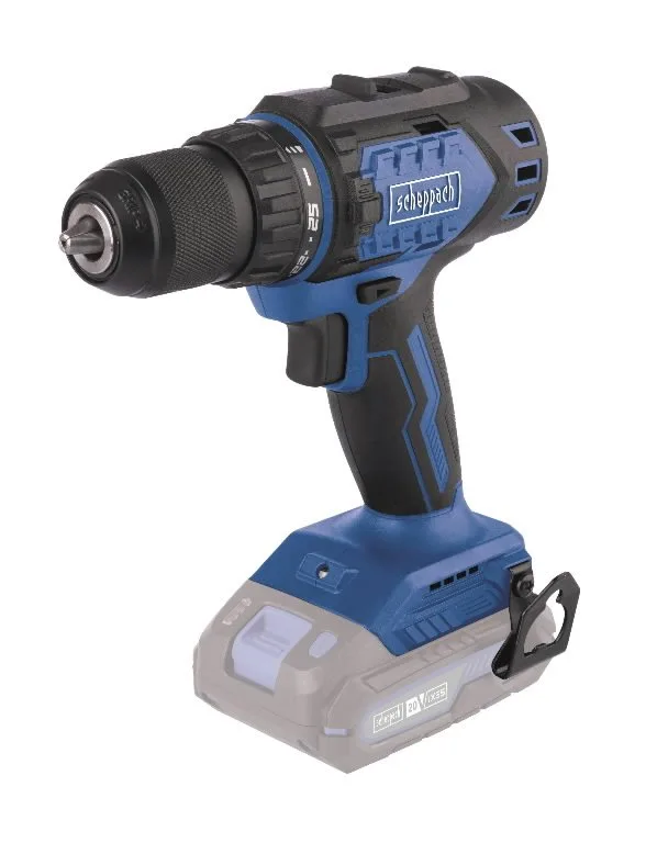 Akumuliatorinis suktuvas/gręžtuvas BC-DD60-X 20V, korpusas, Scheppach