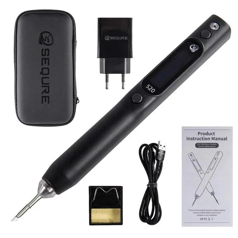 SEQURE S20 Nano OLED lituoklis su 20W adapteriu