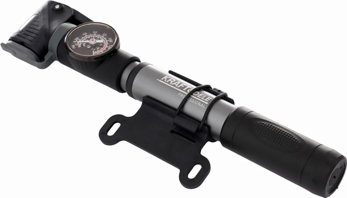 Dviračio pompa su manometru 25 × 250 mm KD11823