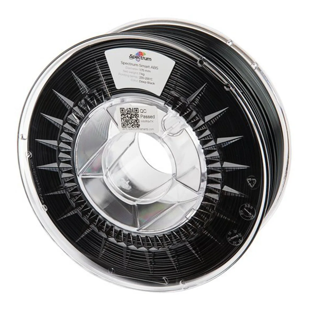 Spectrum | Smart ABS 1.75mm 1kg | Deep Black 3D plastikas