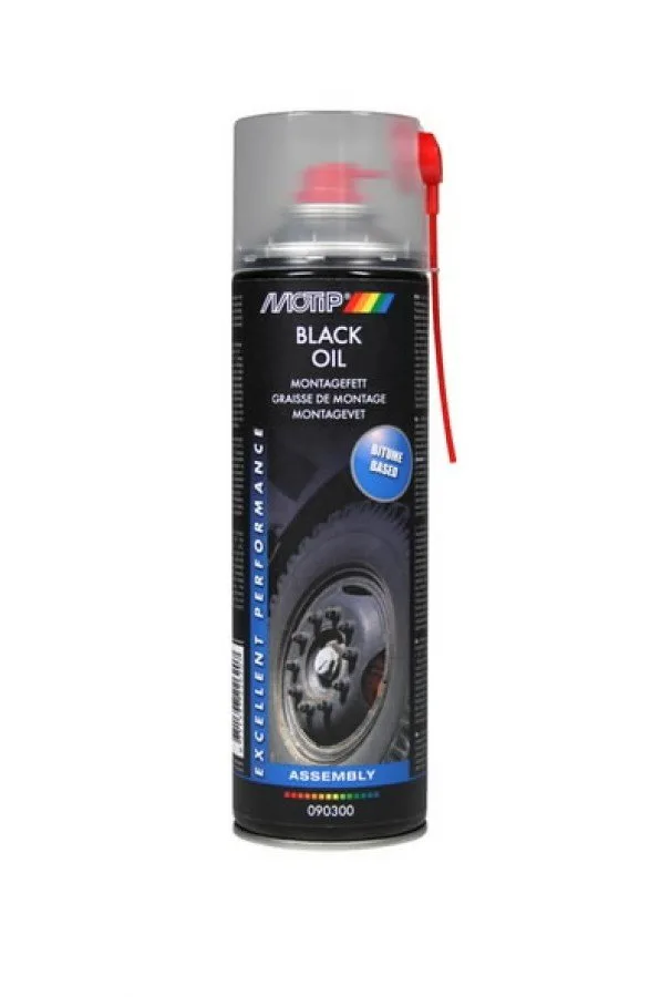 Purškiamas tepalas BLACK OIL 500ml, Motip