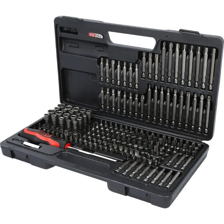 Antgalių komplektas 1/4", 208 vnt 208-osaline, KS Tools