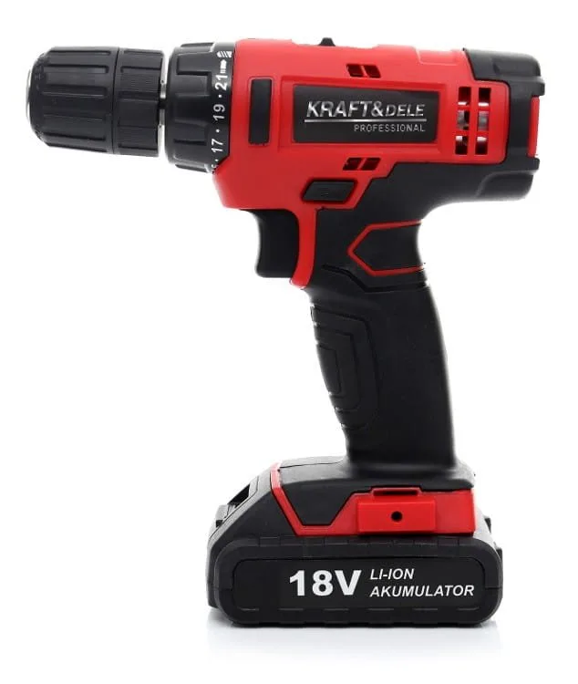 Akumuliatorinis suktuvas-gręžtuvas 18V Li-Ion (KD1566)