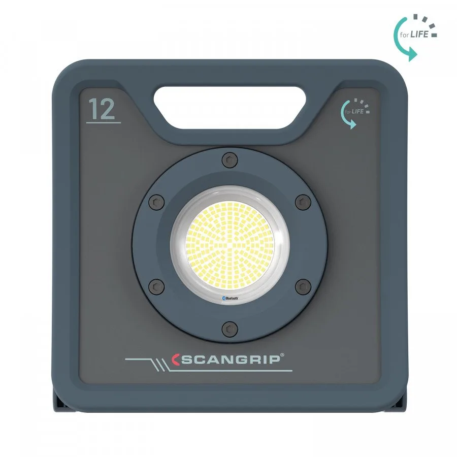 Darbo lempa LED NOVA 6, 6000lm, Bluetooth IK07/IP67 + 3m stovas, Scangrip