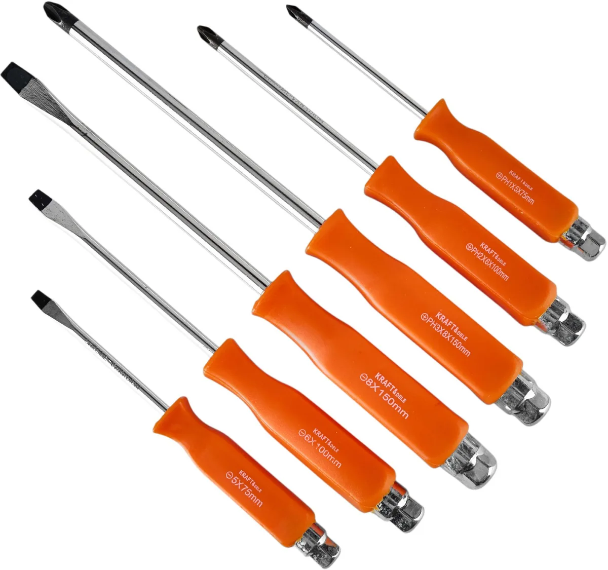 6 vnt. kalamųjų atsuktuvų rinkinys KD10949