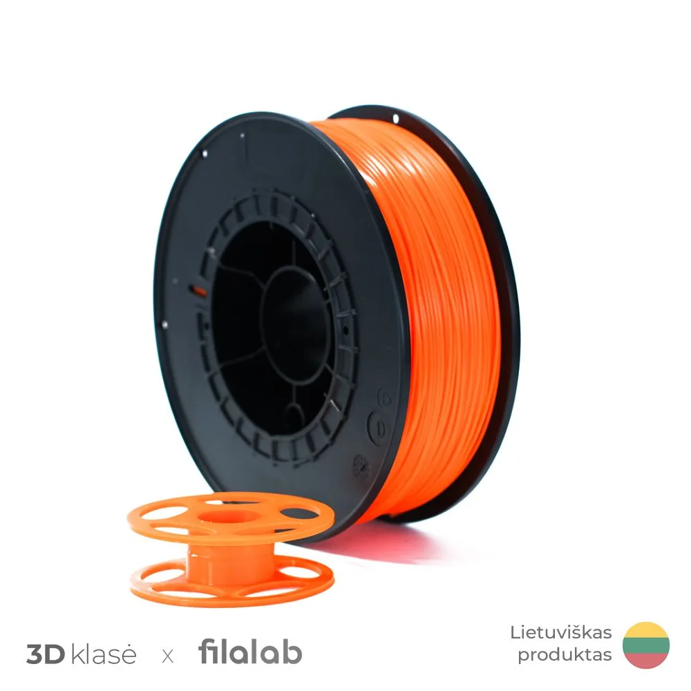 Filalab | PETG 1.75mm 1kg | Orange 3D plastikas