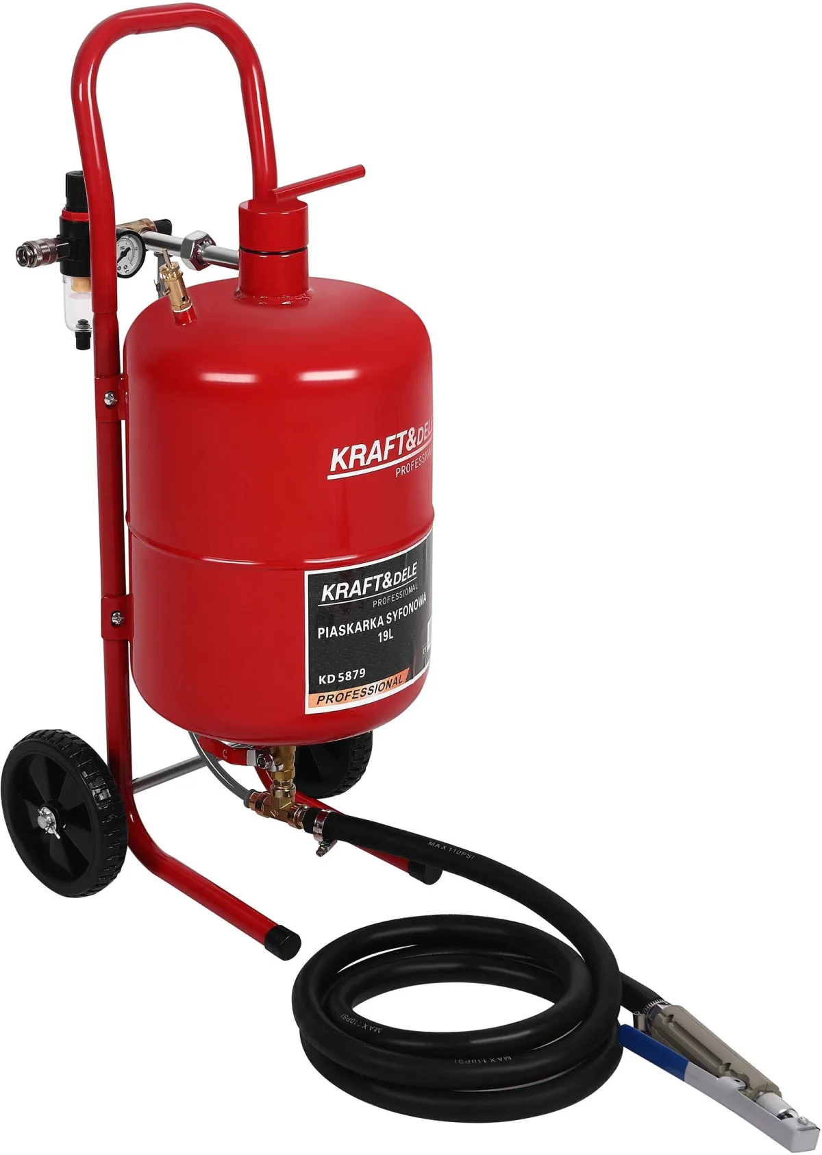 Sifoninė smėliapūtė 19L su priedais KD5879