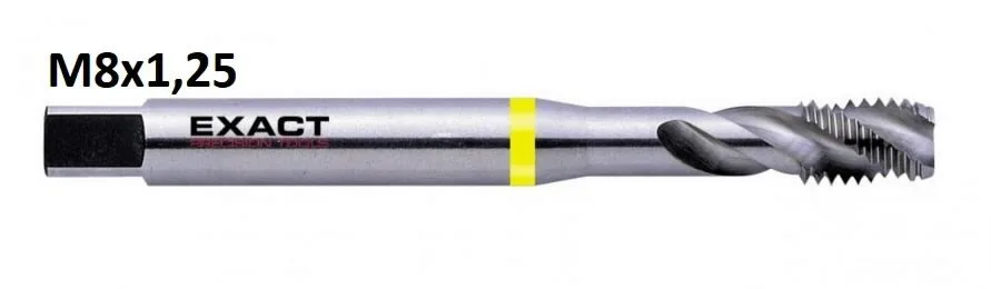 Sriegiklis M8x1,25 HSS-E 35° RSP DIN 371 M8x1,25mm 35°, Exact