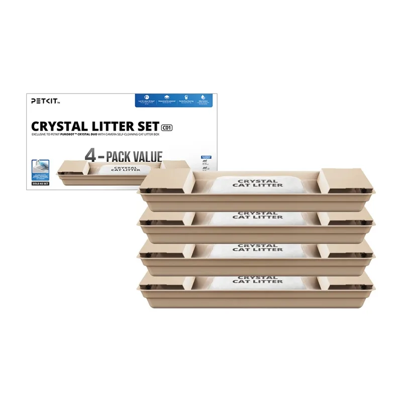 PETKIT Crystal kraiko padėklai skirti „Purobot Crystal Duo“ kačių tualetui (4vnt.)