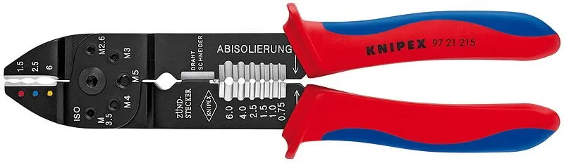 Universalios laidų antgalių užspaudimo replės 0,75 - 6,0mm2, Knipex