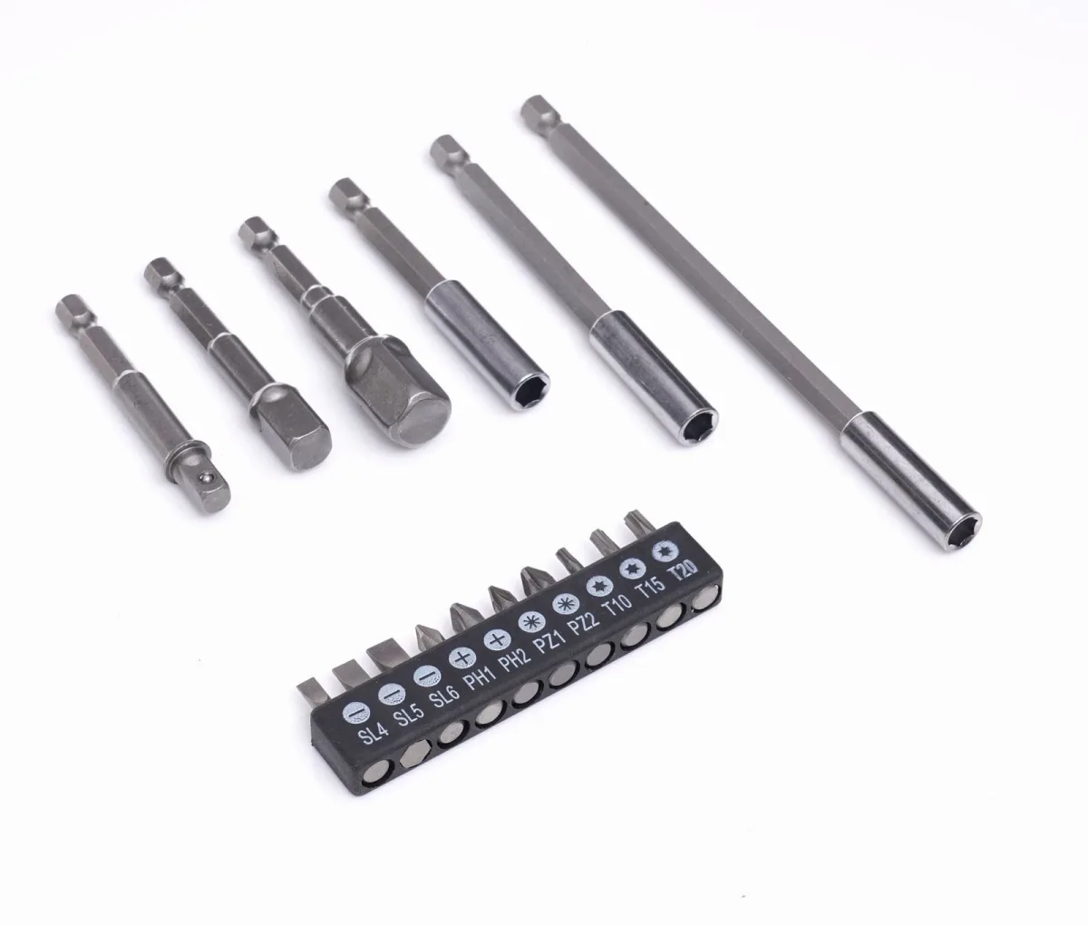 Antgalių, adapterių ir laikiklių rinkinys 16 vnt. KD10955