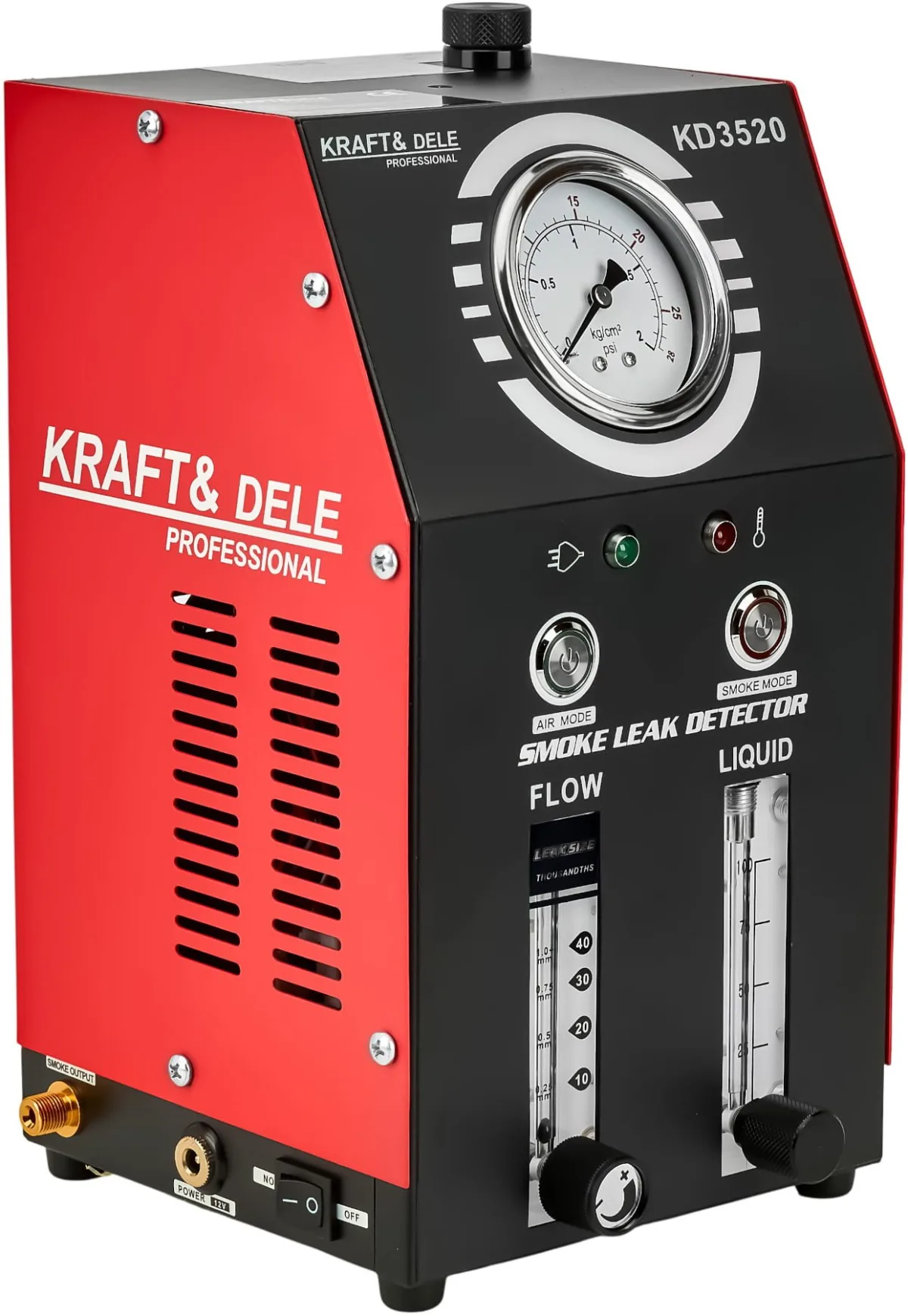 Dūmų generatorius 12 V sistemų sandarumui tikrinti, 9 l/min, 30 ml, KD3520