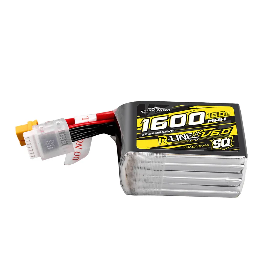 Akumuliatorius Tattu R-Line V6 1600mAh 22.2V 6S 160C LiPo – XT60 [ST]