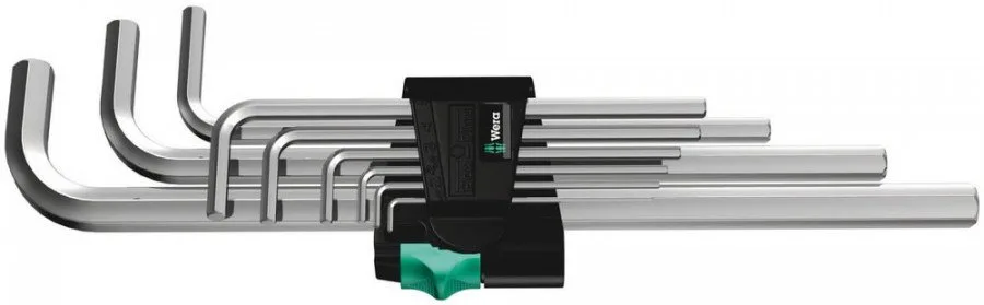 L-raktų šešiakampių komplektas 950/9SM, Wera