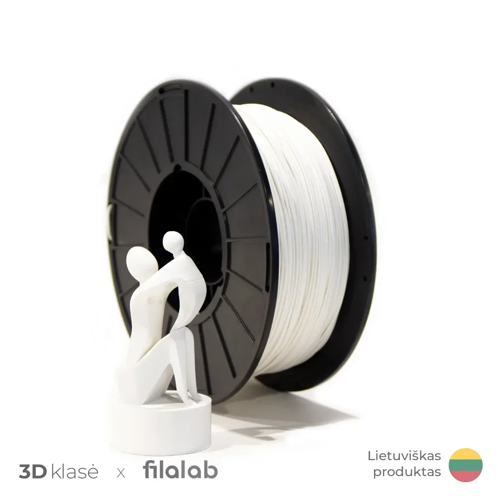 Filalab | ABS 1.75mm 0.85kg | White - Baltas