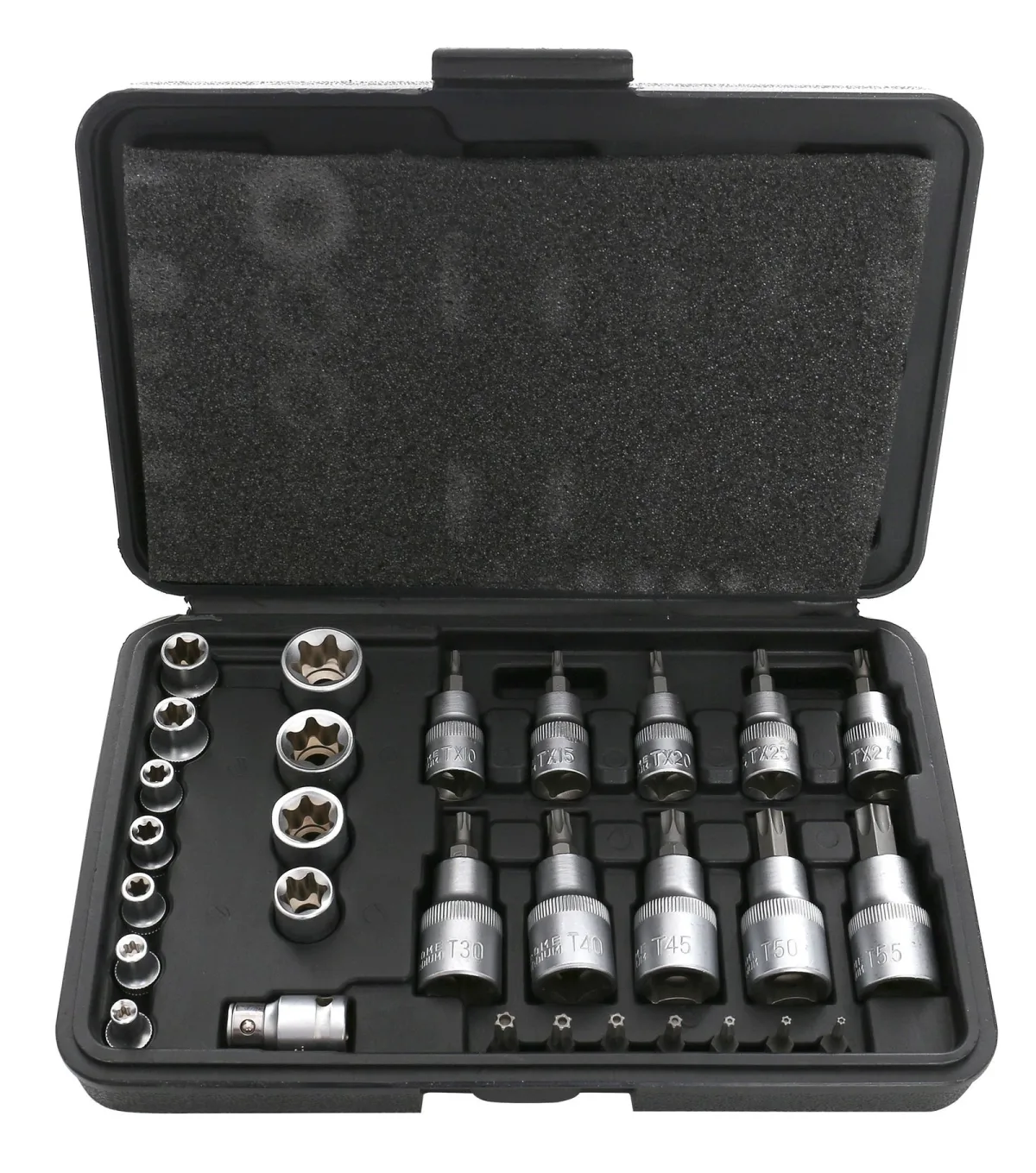TORX galvučių ir antgalių rinkinys – 29 vnt. KD10242