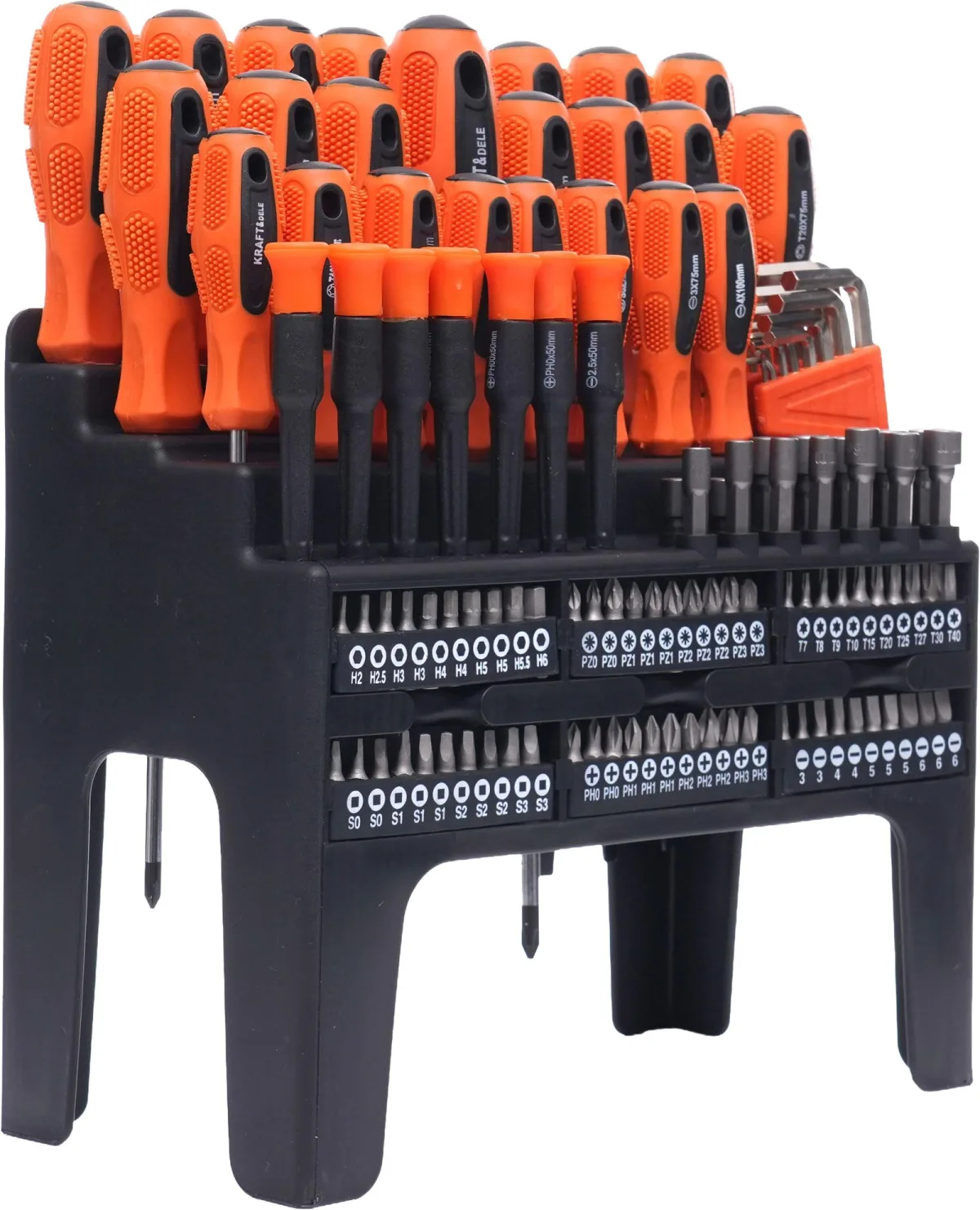 Atsuktuvų ir antgalių rinkinys 122 vnt. KD10958