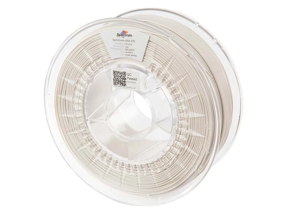 Spectrum | ASA 275 1.75mm 1kg | Polar White 3D plastikas