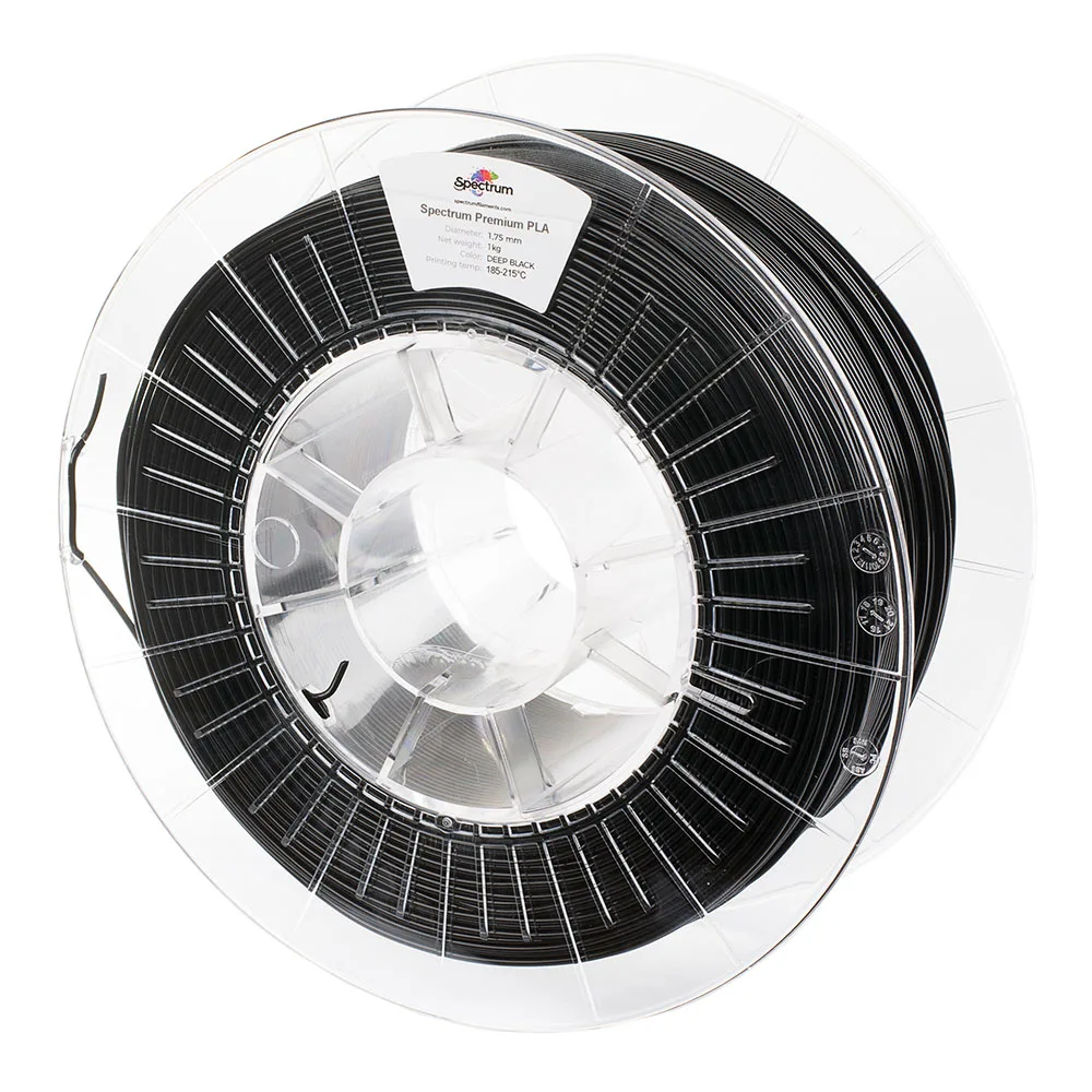Spectrum | Premium PLA 1.75mm 1kg | Deep Black 3D plastikas