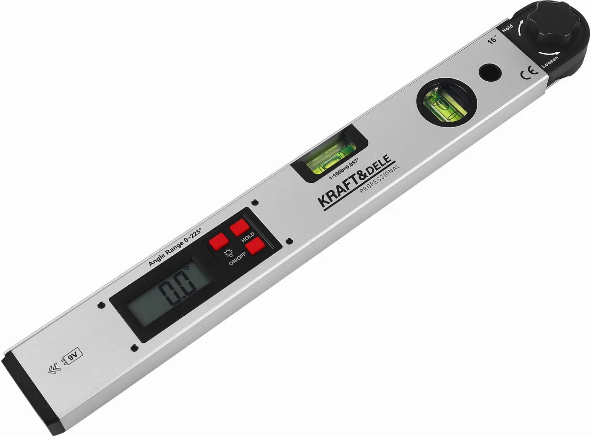 Elektroninis kampamatis su LCD gulsčiuku 400 mm KD3561