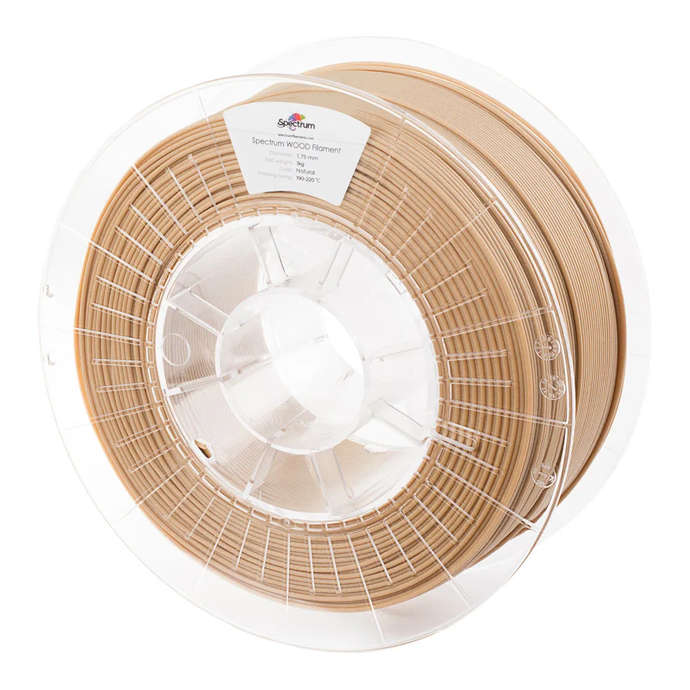 Spectrum | Wood PLA 1.75mm 1kg | Natural 3D plastikas