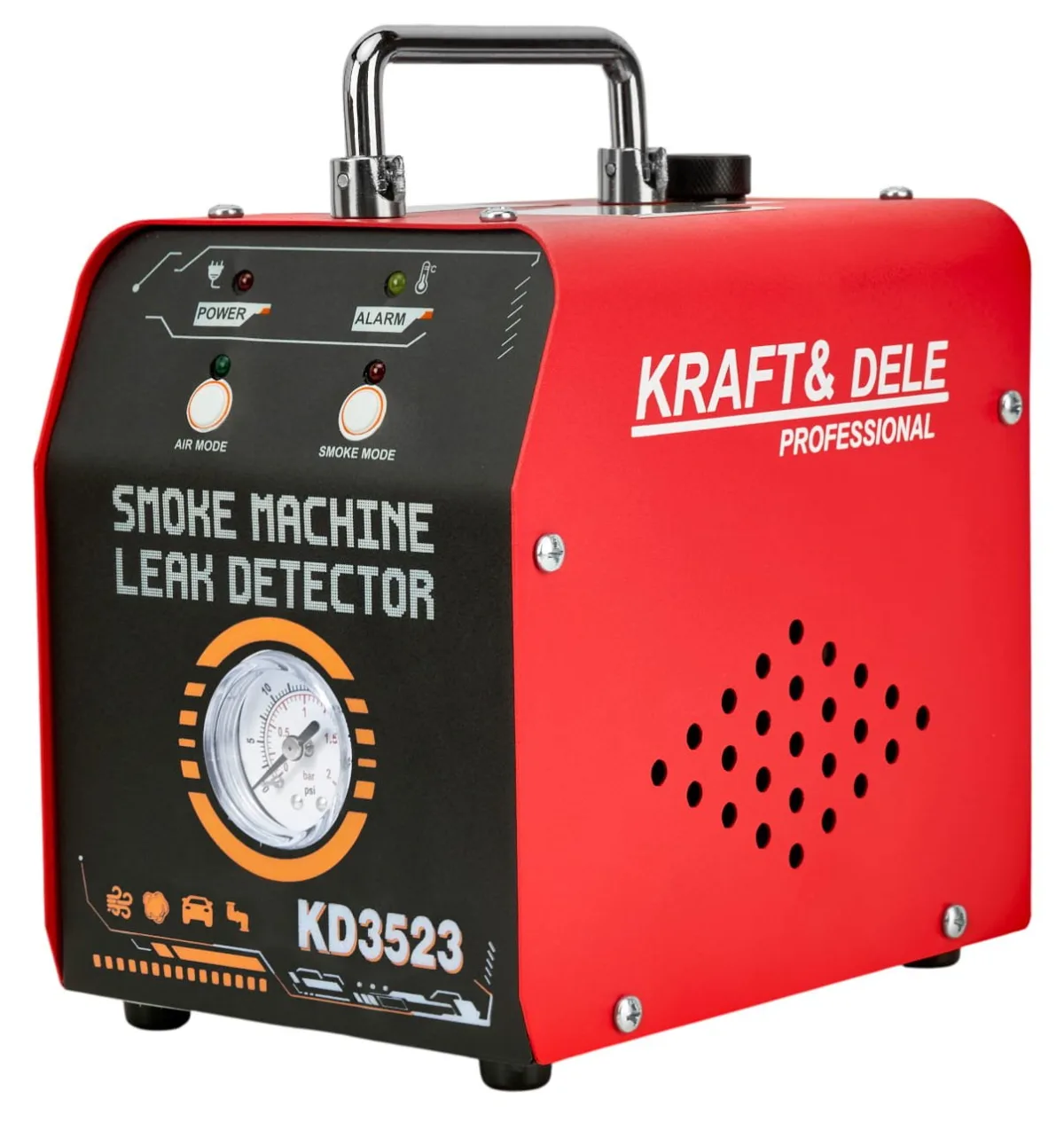 Dūmų generatorius sandarumo tikrinimui 12 V, 20 l/min, 30 ml KD3523