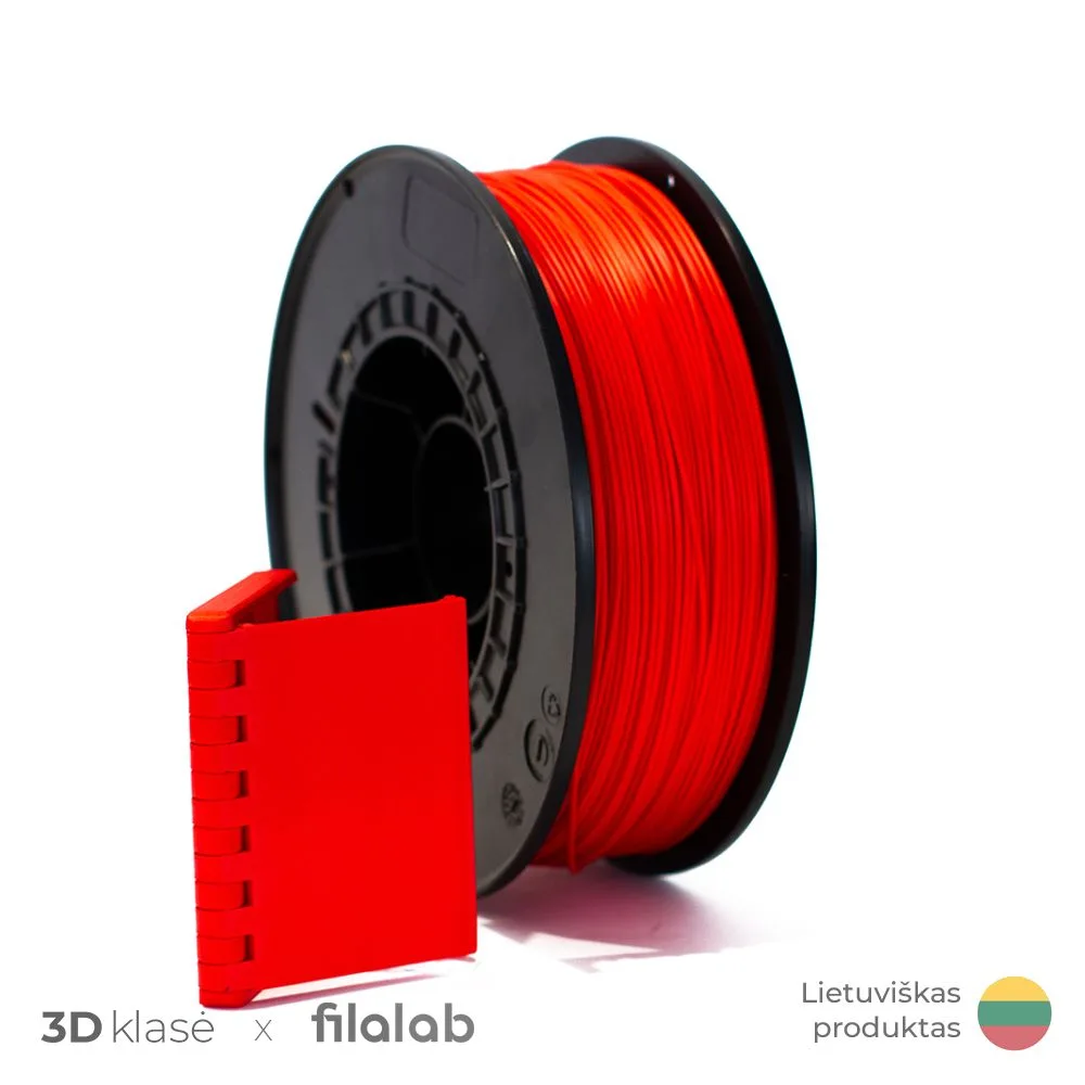 Filalab | PETG 1.75mm 1kg | Red 3D plastikas