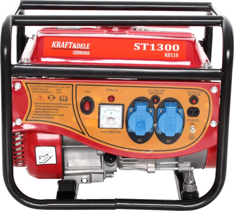 Kraftdele KD110 Benzininis elektros generatorius 1500W 12/230V