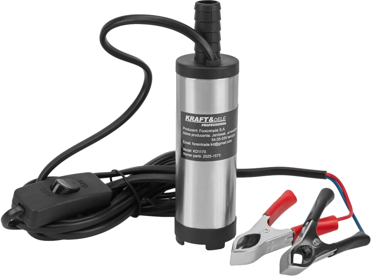 12V dyzelino / alyvos išsiurbimo pompa KD1170