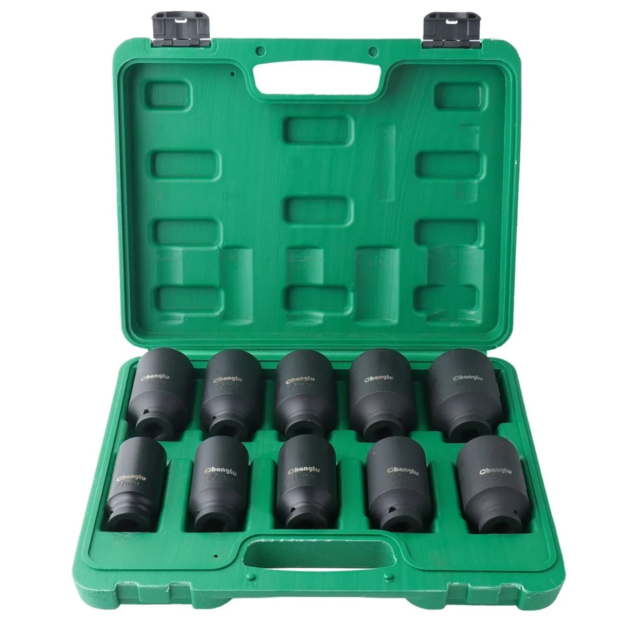 1/2" Prailgintų smūginių galvučių rinkinys (27-41mm) 10vnt.