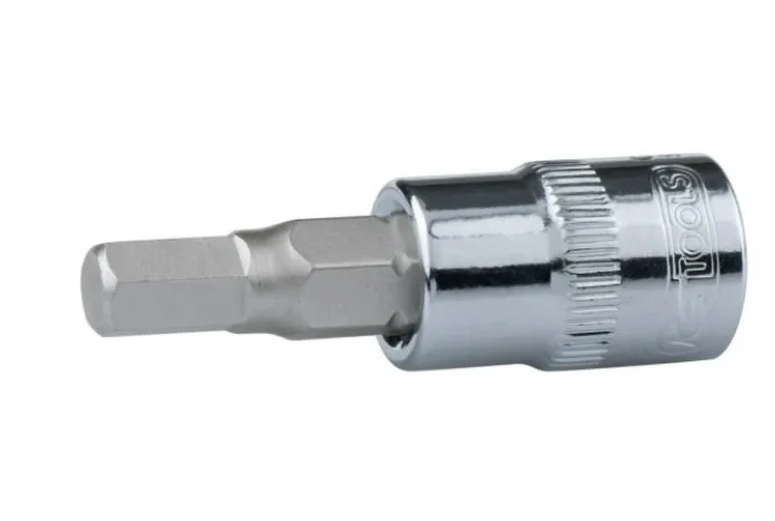1/4" CHROME Bit socket hexagon 3mm, KS Tools