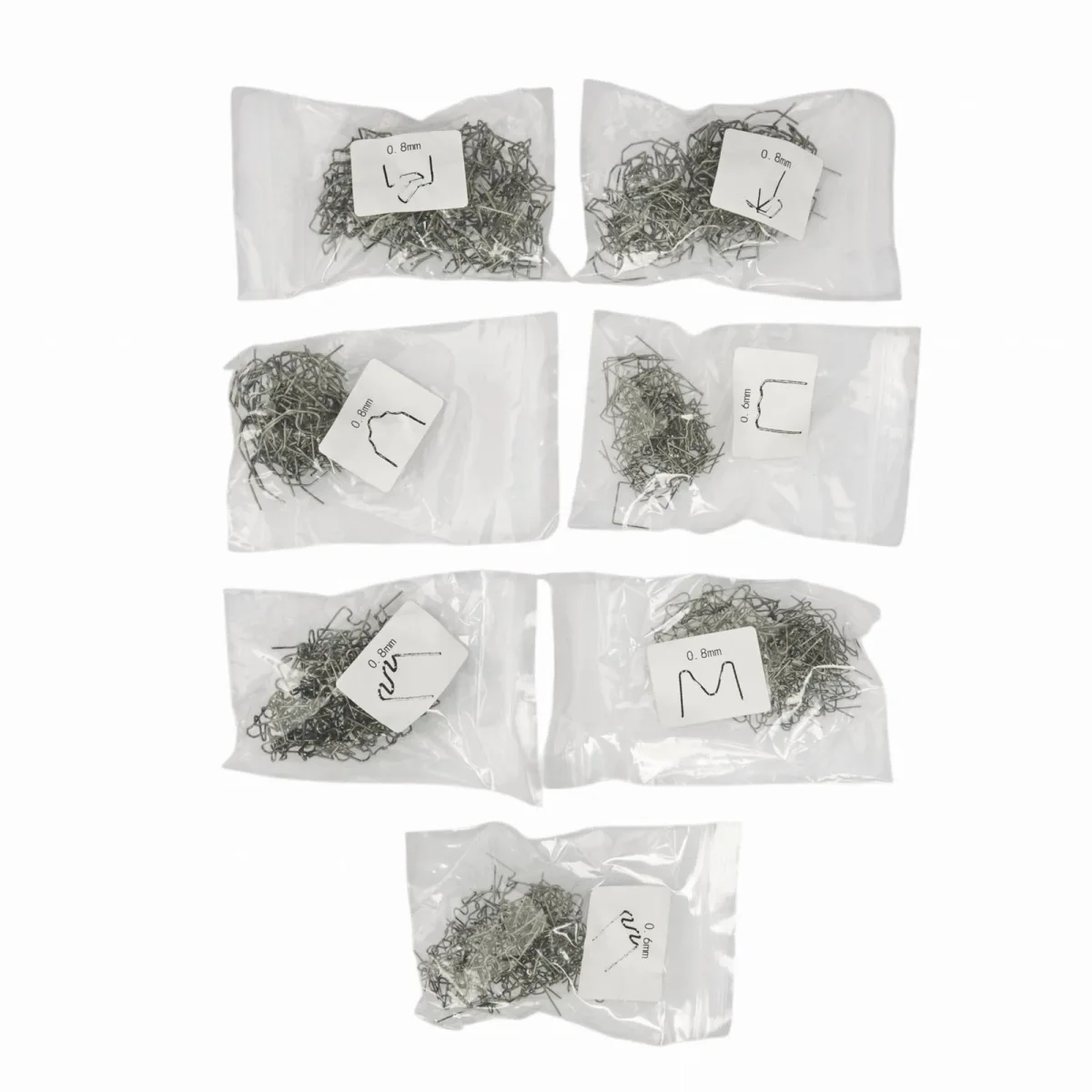 Plastiko suvirinimo kabių rinkinys, 800 vnt. KD10765