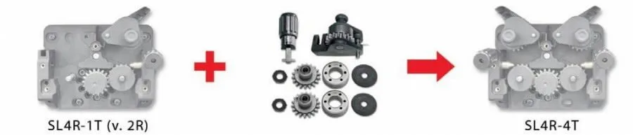 Ratukų pakeitimo komplektas iš 2 į 4 pavarą 1,0/1,2mm, Böhler Welding
