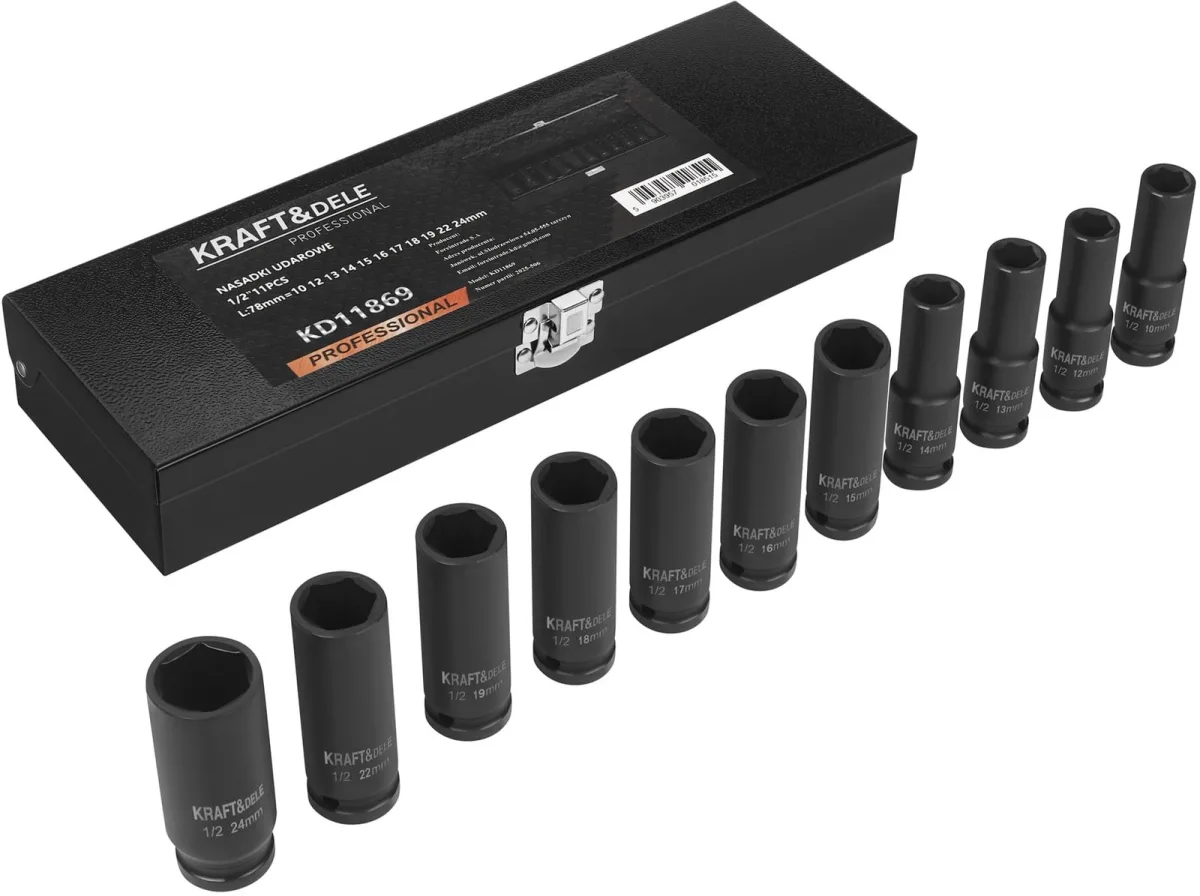 Smūginės galvutės 1/2" 11 vnt. KD11869